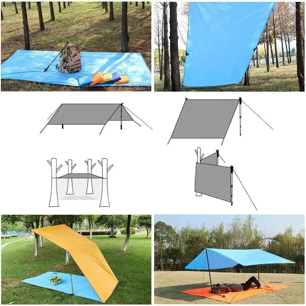 Picnic Mat Outdoor, 210D Oxford Cloth Picnic Blankets, Beach Blanket Waterproof Sandproof for 3-7 Adults, Portable for Travel, Camping, Hiking