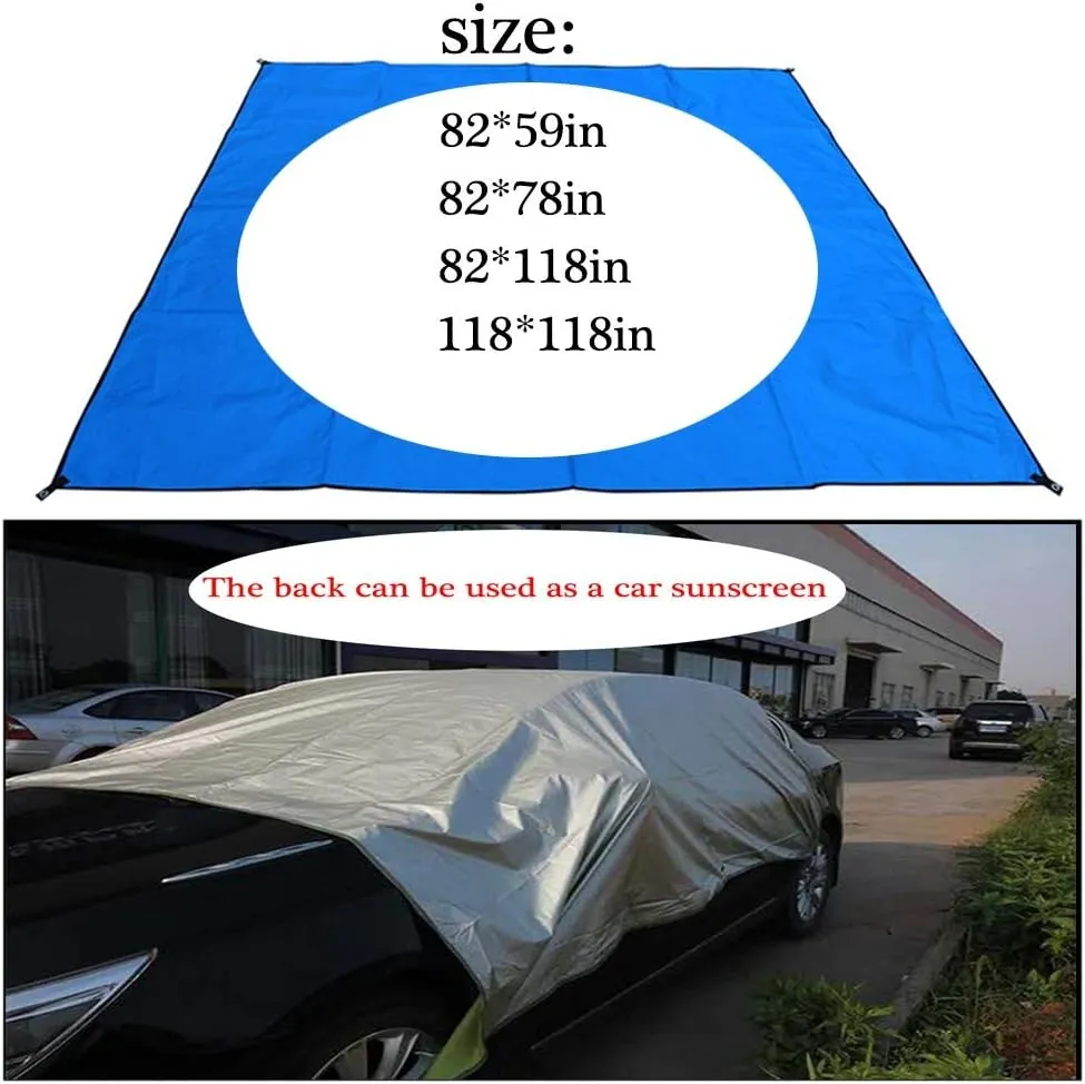Picnic Mat Outdoor, 210D Oxford Cloth Picnic Blankets, Beach Blanket Waterproof Sandproof for 3-7 Adults, Portable for Travel, Camping, Hiking