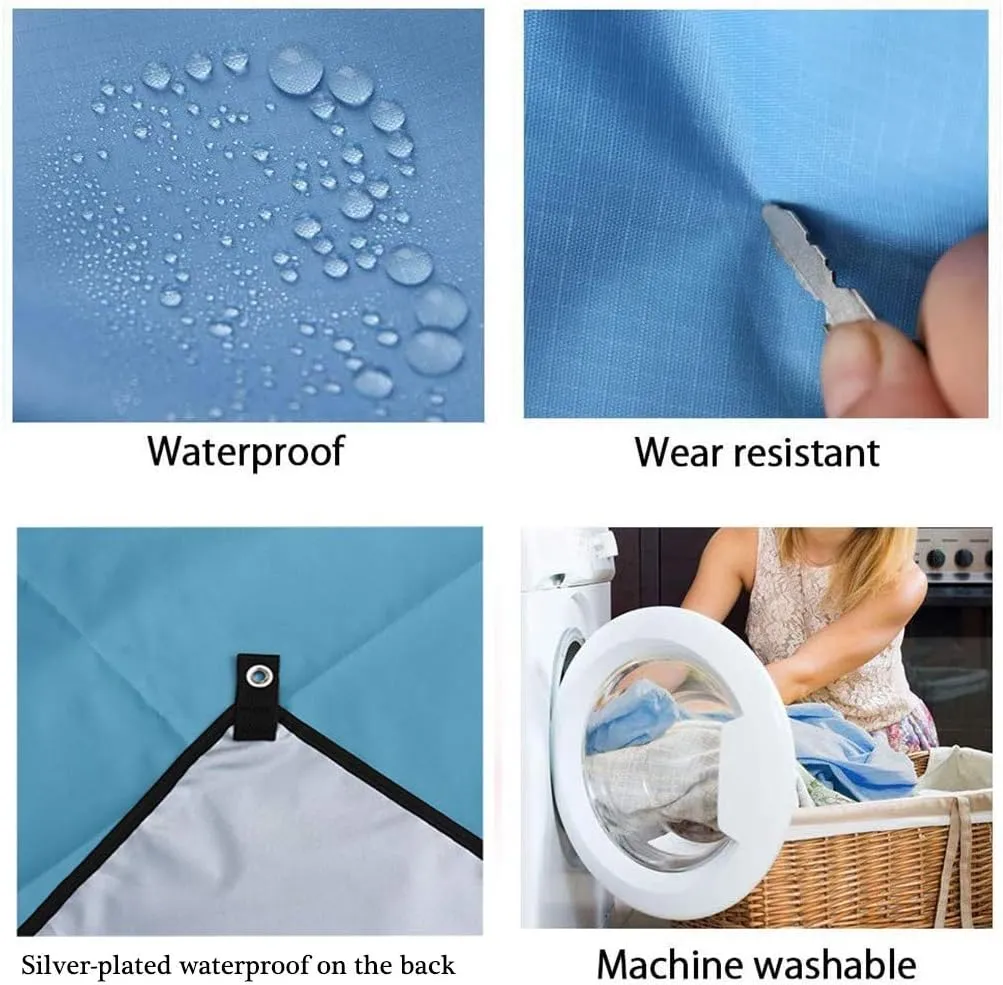 Picnic Mat Outdoor, 210D Oxford Cloth Picnic Blankets, Beach Blanket Waterproof Sandproof for 3-7 Adults, Portable for Travel, Camping, Hiking