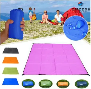 Picnic Mat Outdoor, 210D Oxford Cloth Picnic Blankets, Beach Blanket Waterproof Sandproof for 3-7 Adults, Portable for Travel, Camping, Hiking