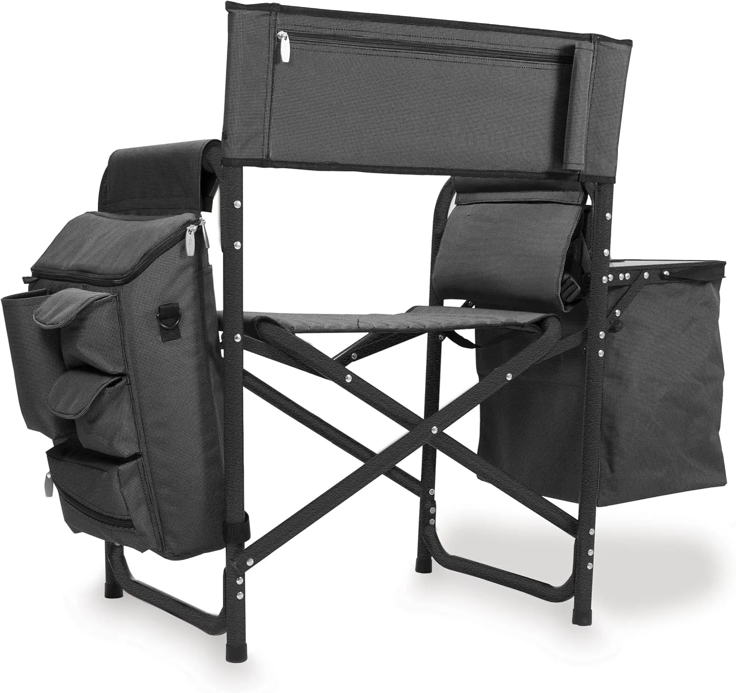 PICNIC TIME Fusion Camping Chair with Side Table and Soft Cooler, Beach Chair for Adults, Lawn Chair