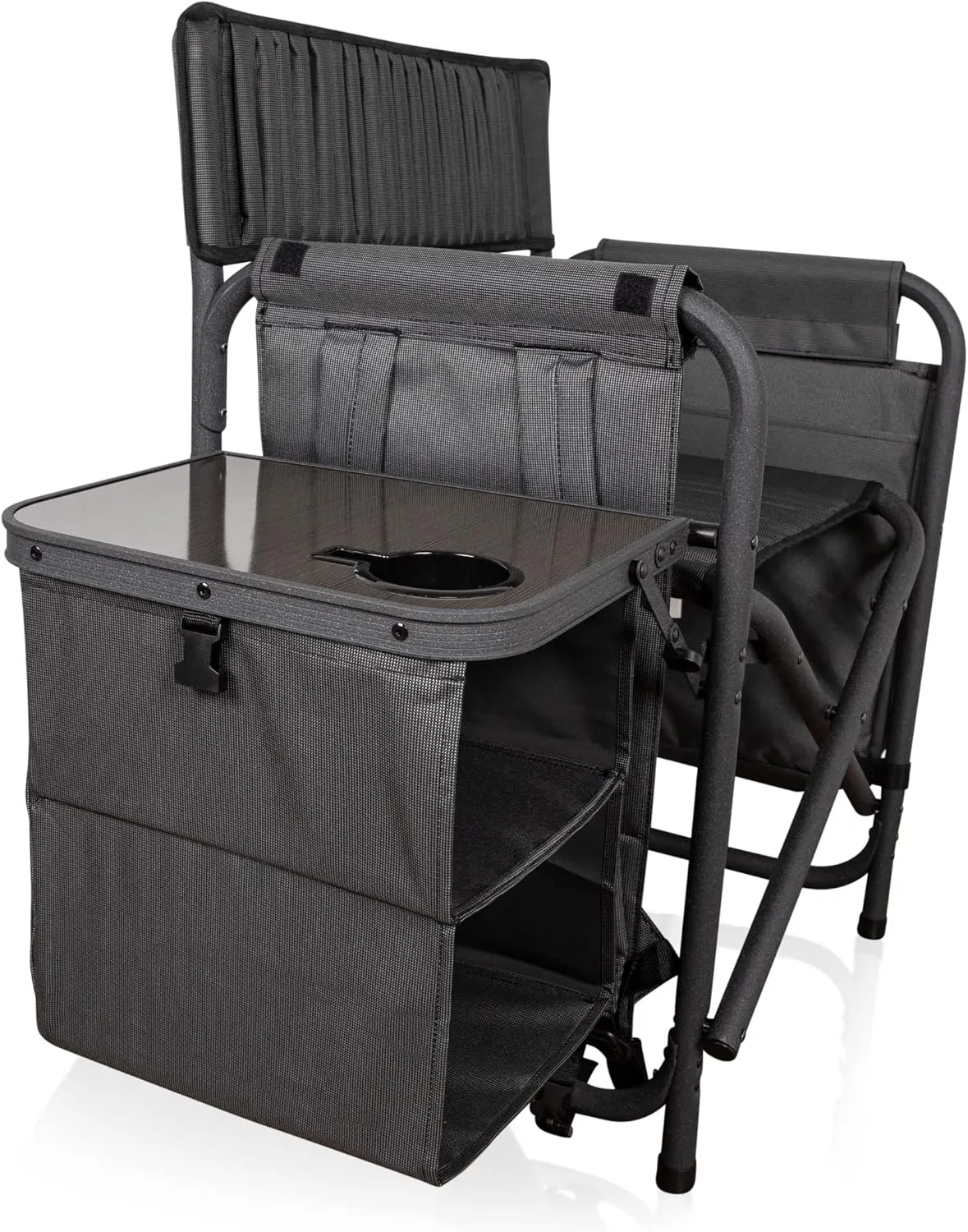 PICNIC TIME Fusion Camping Chair with Side Table and Soft Cooler, Beach Chair for Adults, Lawn Chair