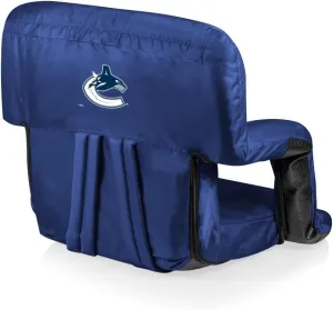 PICNIC TIME NHL Ventura Reclining Stadium Seat with Back Support - Bleacher Seat - Beach Floor Chair