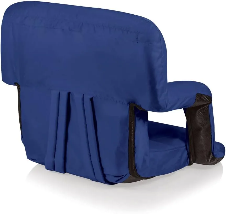 PICNIC TIME NHL Ventura Reclining Stadium Seat with Back Support - Bleacher Seat - Beach Floor Chair