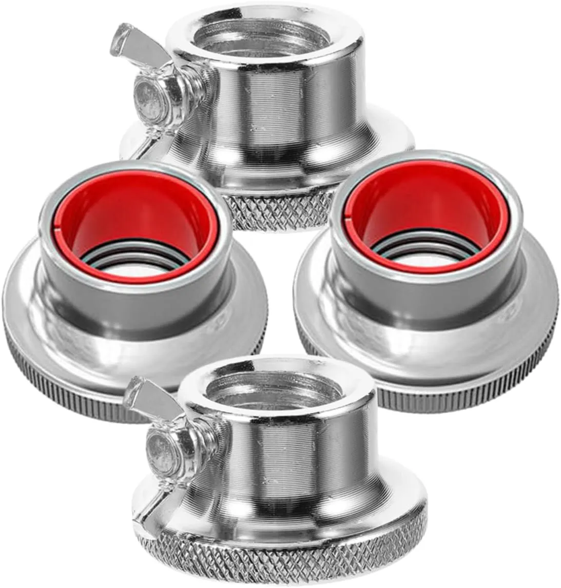 POPETPOP 4pcs Barbell Anti-slip Nut Self-locking Barbell Nuts Barbell Fixing Nut Dumbbell Bar Nut Dumbbell
