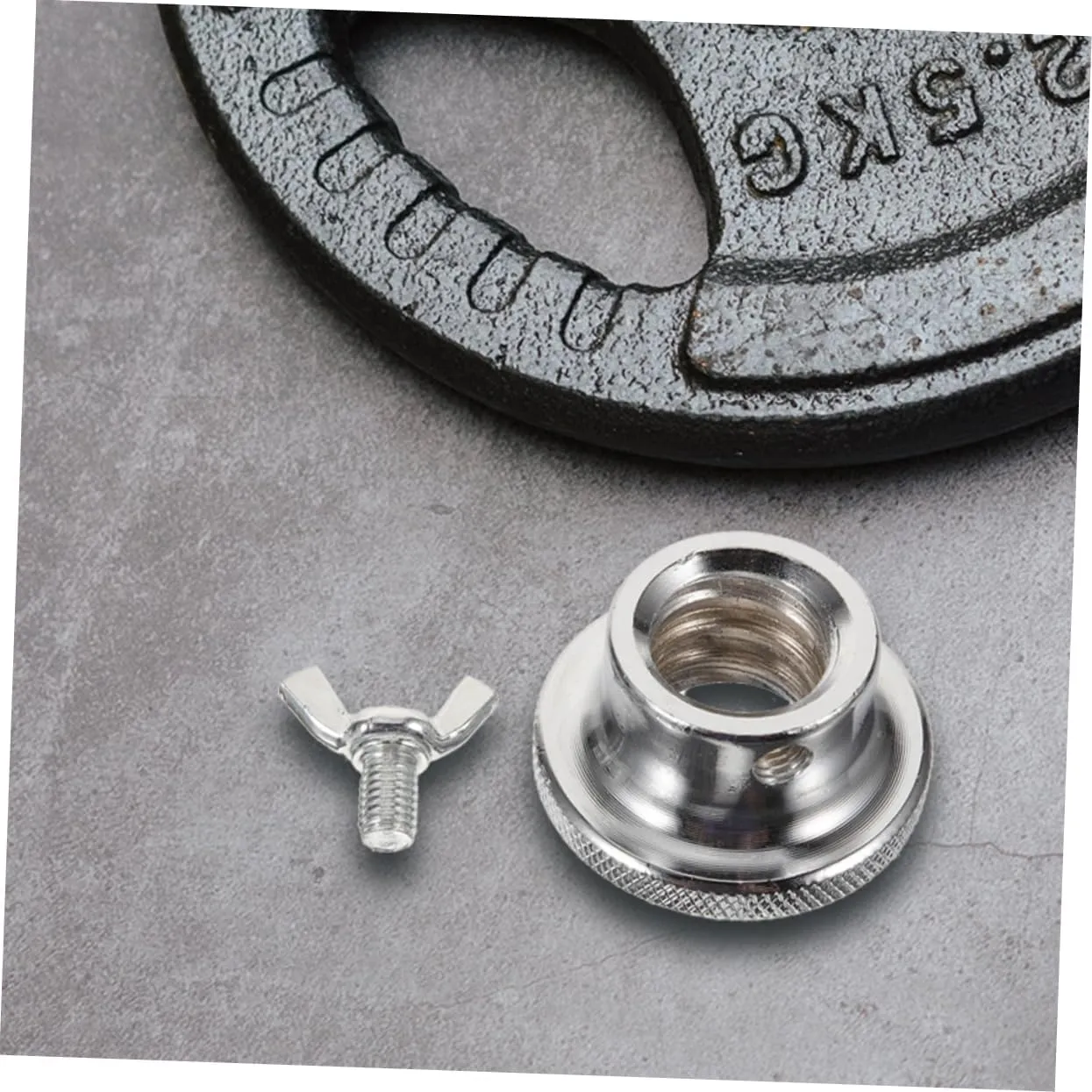 POPETPOP 4pcs Barbell Anti-slip Nut Self-locking Barbell Nuts Barbell Fixing Nut Dumbbell Bar Nut Dumbbell
