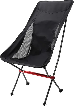 Portable Camping Chair Ultra Light Foldable,Outdoor Folding Fishing Stool,Aluminum Alloy Frame for Beach Garden Picnic Trip Travel Hiking with Backrest