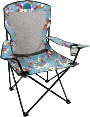 Portable Camping Chair with Breathable Mesh Back, Cup Holder & Carry Bag, Collapsible Chair for Camping, Tailgates, Beach, and Sports (No Assembly Required), YABEY080201