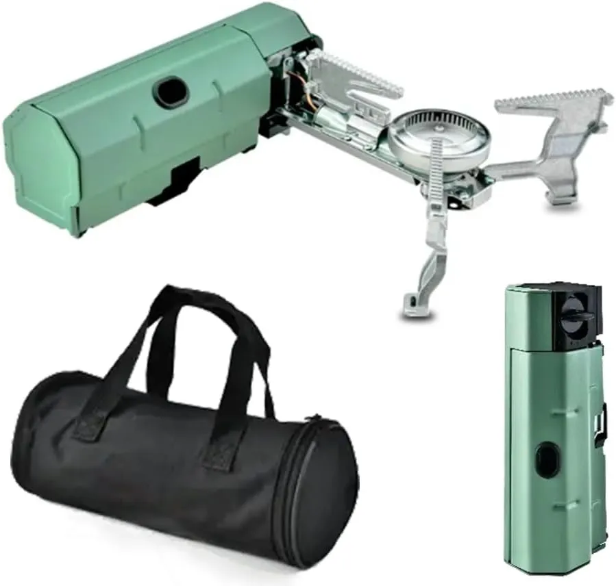 Portable Camping Stove by BOLT – Butane Single Burner Camping Stove with Carrying Case, 2600W Firepower, Single Burner Stove for Family Trips, Ultralight Backpacking Stove