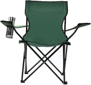 Portable Folding Camping Chair, Ultra-Light, 220 lbs Capacity with Cup Holder, Anti-Slip, Breathable Mesh, for Outdoor & Indoor Use