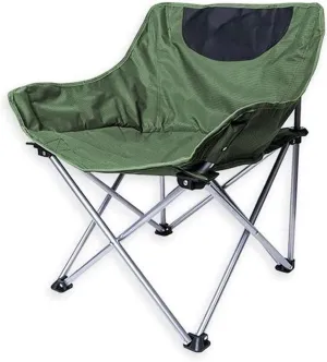 Portable Folding Camping Chair with Storage Bag, Compact Beach Picnic Chair, 2 Cup Holders, Breathable Fabric