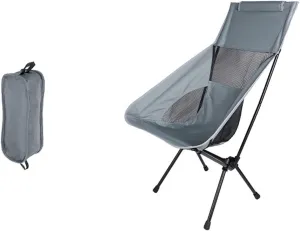Portable Stool Portable Folding Chair Can Be Stored Fishing Small Stool Painting Sketching Backrest Chair Breathable Mesh Picnic Chair Folding Stool(Gray,13.8 * 12.2 * 24in)