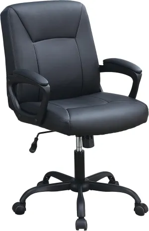 Poundex, Black Lux Office Chair