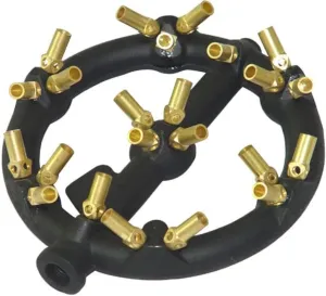 Powerful Propane Burner for Outdoor Cooking - 23 Brass Tip Jet Burner Ideal for Camping, Turkey Frying, and More with Stove Buddy Compatibility GB-23 LP(Propane Gas 23 Tips)