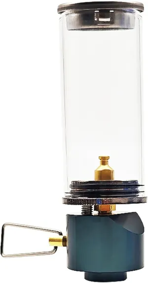 Propane Lantern, Gas Lantern, Dreamlike Candle Lamp Gas Lantern with Heat-Resistant Glass, Gas Lamp with Adjustable Valve, Gas Light for Camping and Hiking, Gas Lantern Camping