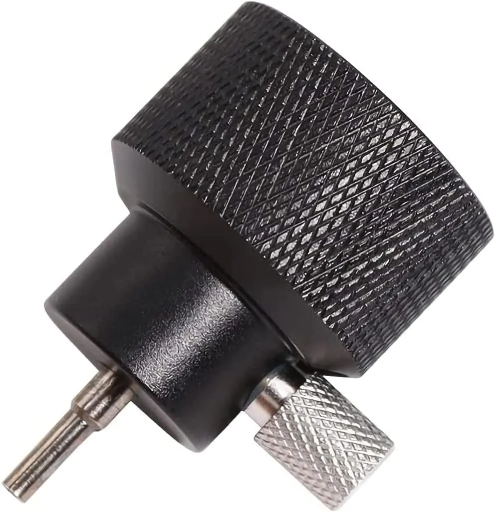 Propane Refilling & Charging Adapter for Airsoft and Green Gas Cans with Silicone Oil Port (Black)