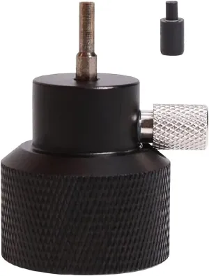 Propane Refilling & Charging Adapter for Airsoft and Green Gas Cans with Silicone Oil Port (Black)