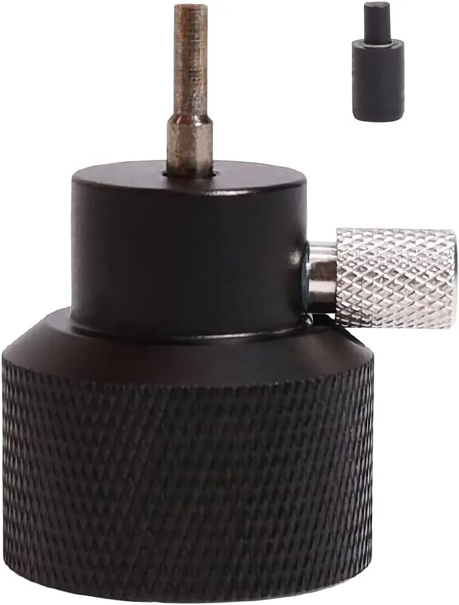 Propane Refilling & Charging Adapter for Airsoft and Green Gas Cans with Silicone Oil Port (Black)
