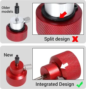 Propane Refilling & Charging Adapter for Airsoft and Green Gas Cans with Silicone Oil Port (Red)