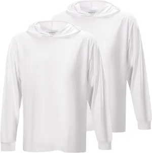 ProtectX High Visibility Sun Protection Lightweight Long Sleeve Hoodie, UPF 50  Quick-Dry, SPF UV Shirt, Active Wear