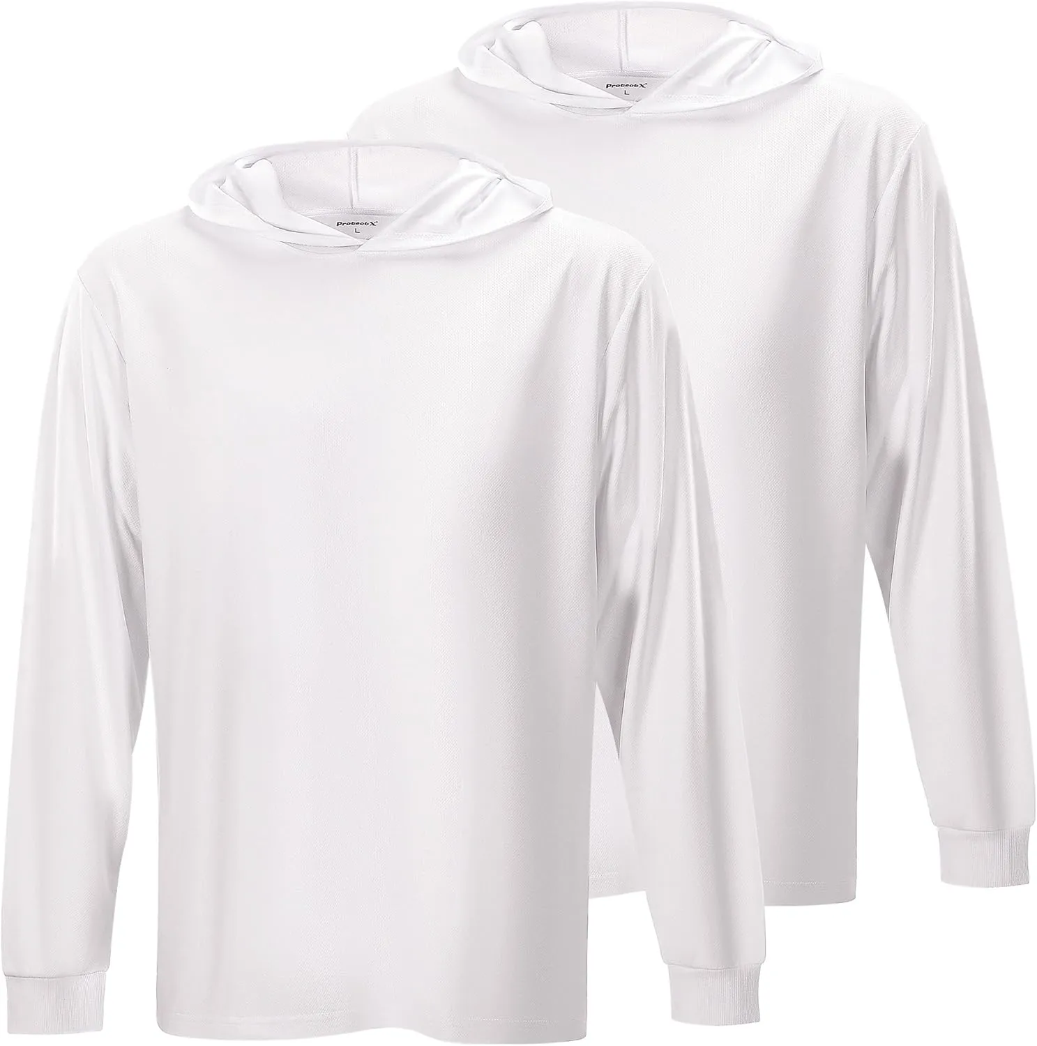 ProtectX High Visibility Sun Protection Lightweight Long Sleeve Hoodie, UPF 50  Quick-Dry, SPF UV Shirt, Active Wear