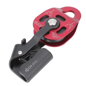 Pulley Wheel, Pulley Climbing Single s Wheel, 4KN Aluminium Heavy Duty Single s Rope Pulley Block for 8-12mm Rope Climbing Pulley Lifting Device Pulley