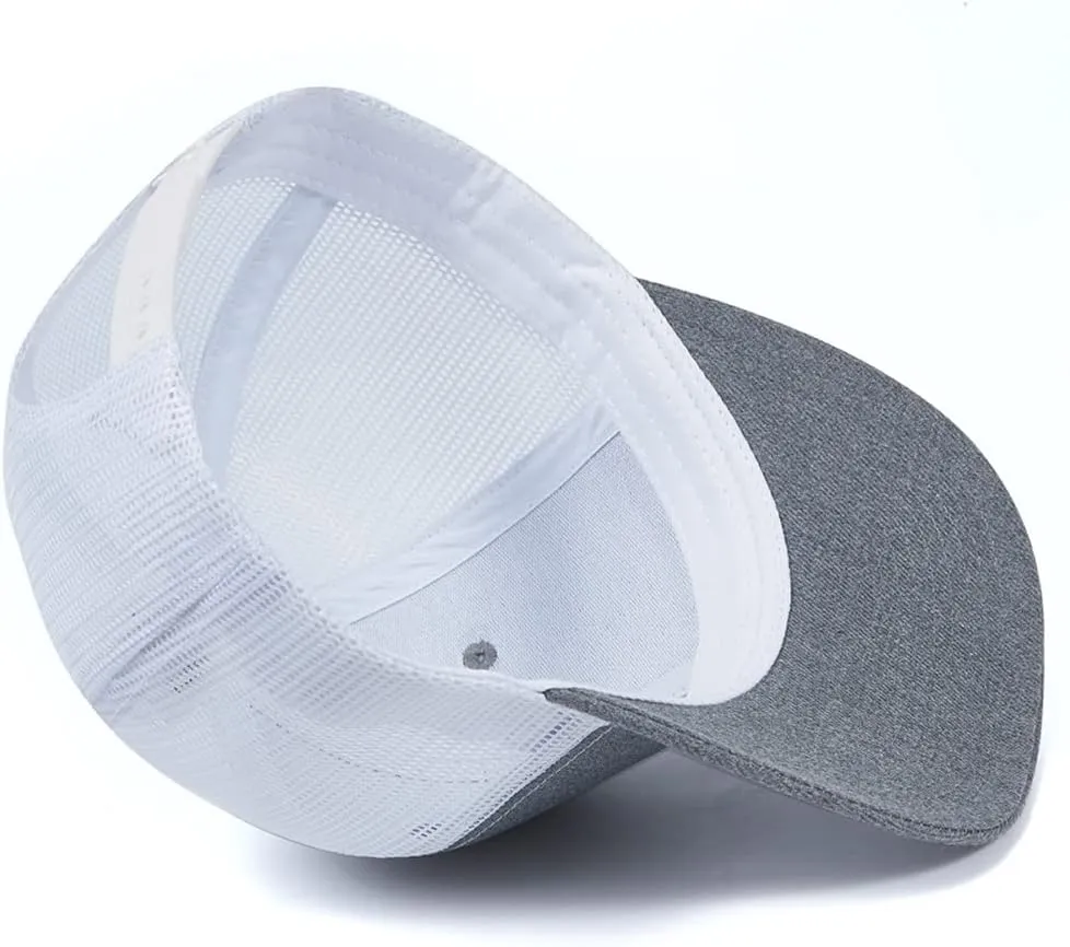 Quanhaigou Trucker Hat - Mesh Snap Back - Unisex Adjustable Baseball Cap - Outdoor Hats for Men Women