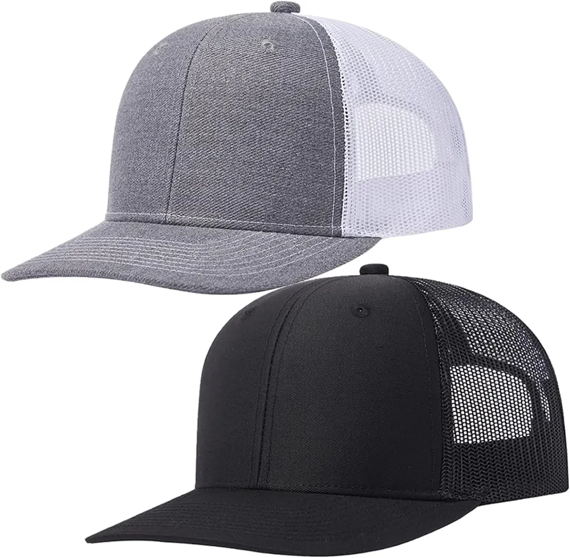 Quanhaigou Trucker Hat - Mesh Snap Back - Unisex Adjustable Baseball Cap - Outdoor Hats for Men Women
