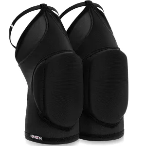 Queen Wear – Black Fire – Pole Dance Knee Pads – Perfect Woman Protection for Ballet Modern Dance and Indoor Sports… (XXL)