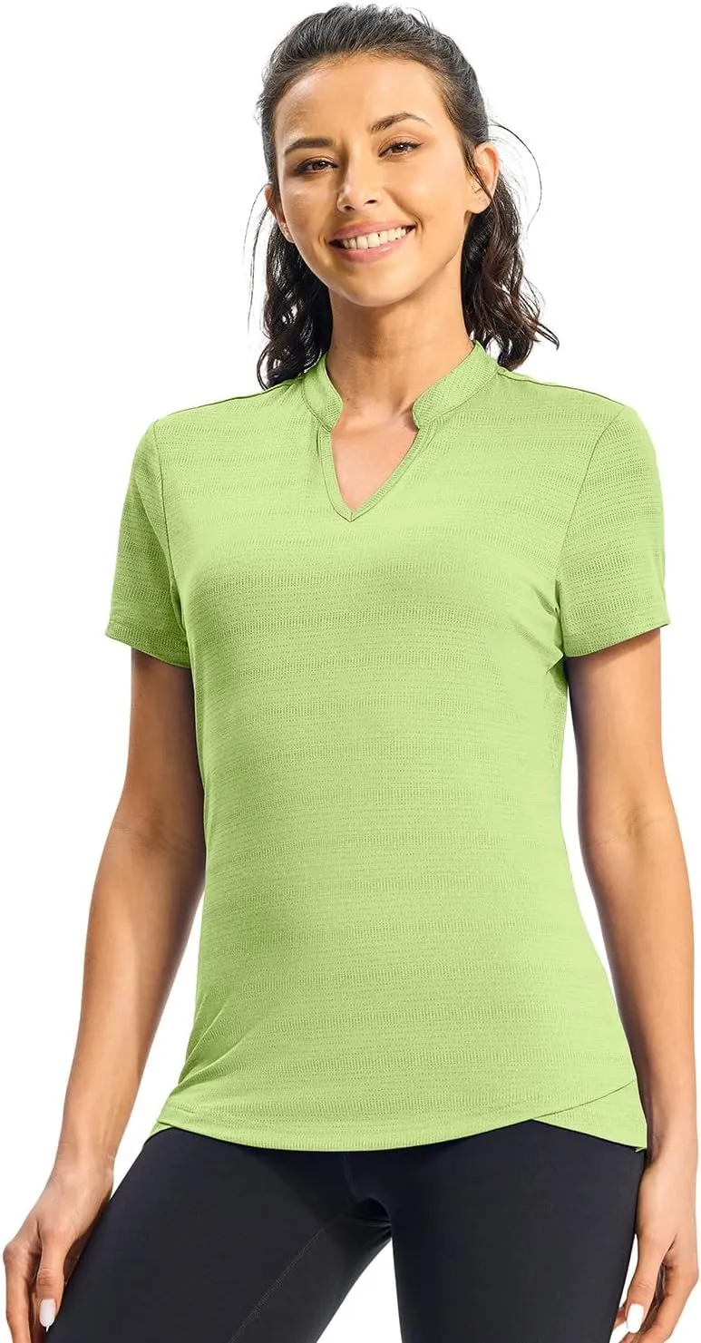 Rdruko Women's Hiking Shirts Short Sleeve UPF 50  Sun Protection Lightweight Dry Fit Running Fishing Shirts
