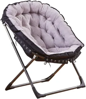 Recliner Recliner Sun Loungers Moon Chair Padded Camping Chairs Outdoor Leisure Stools Foldable Portable Summer Fishing Chair with Cushion Living Room Balcony Garden Patio Beach