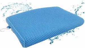 REEZEIVI Shower Seat Cushion with Non-Slip Silicone Bottom,Soft 4D Mesh Fabric,Bathtub Chair Pad for Elderly,Quick Drying and Washable Shower Seat Mat, Design for Elderly, Senior, Handicap,Disabled