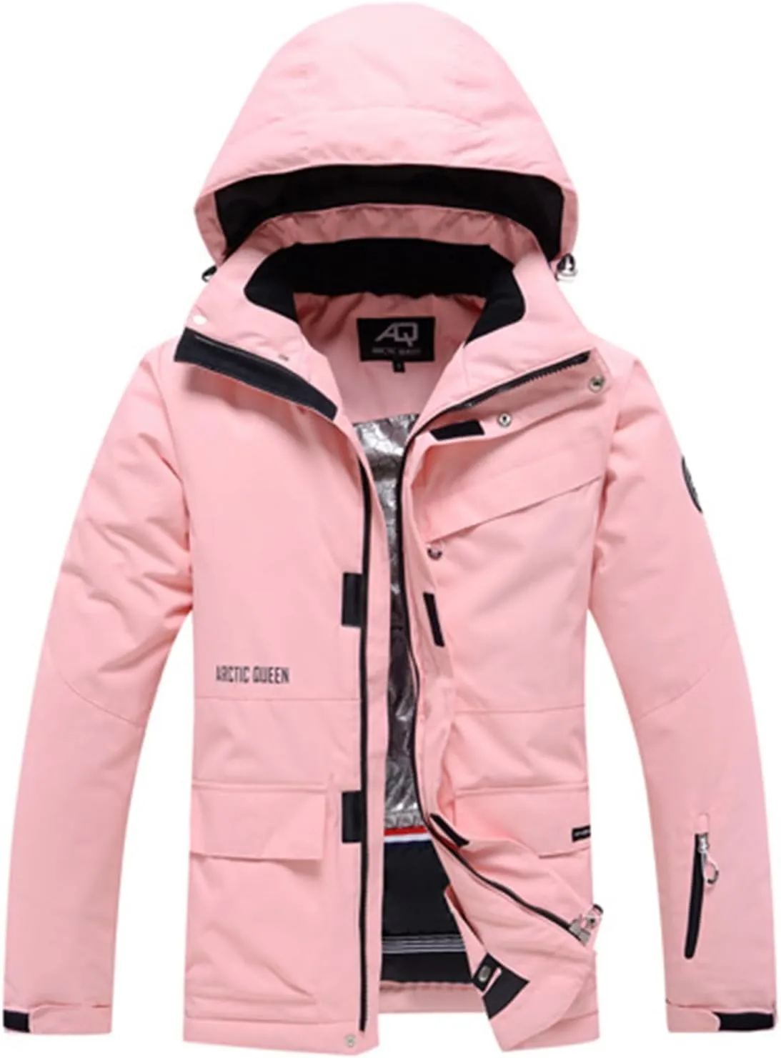RIUIYELE Women's Ski Jackets and Pants Set Waterproof Insulated Snowsuit Winter Warm Skisuit Fashion Snowboarding Snow Coat