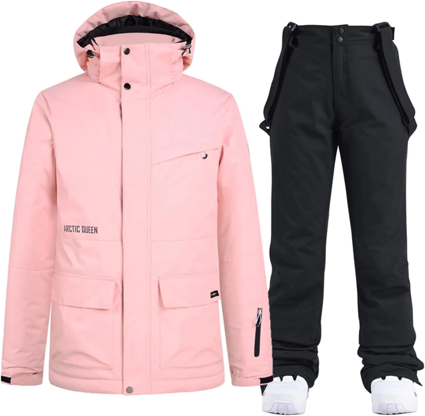 RIUIYELE Women's Ski Jackets and Pants Set Waterproof Insulated Snowsuit Winter Warm Skisuit Fashion Snowboarding Snow Coat
