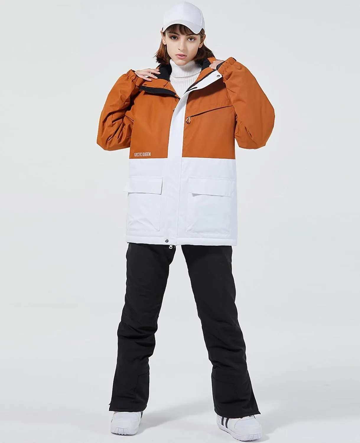 RIUIYELE Women's Ski Jackets and Pants Set Waterproof Insulated Snowsuit Winter Warm Skisuit Fashion Snowboarding Snow Coat