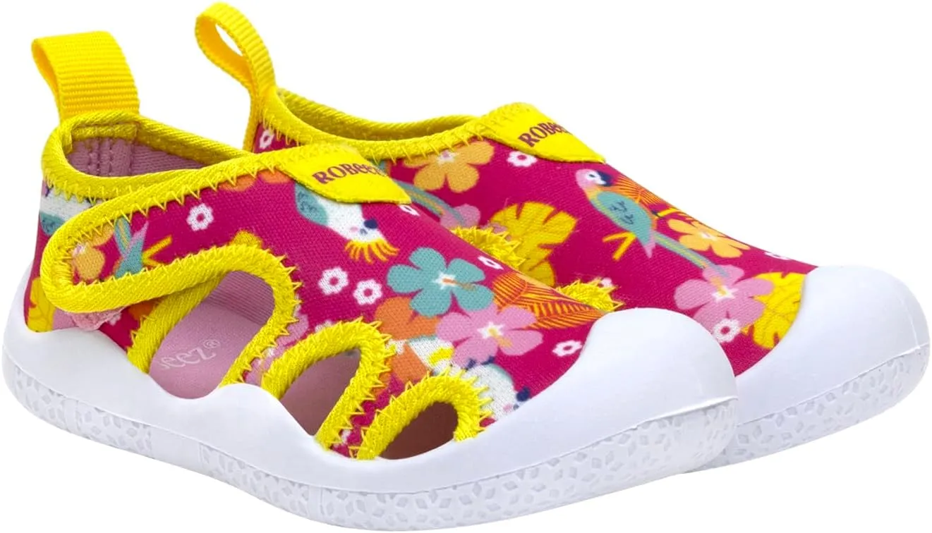 Robeez Kids Water Shoes Boys & Girls Slip Resistant Neoprene Aqua Shoes for Summer, Beach, Pool - Infant/Toddler, 12 Months - 3.5 Years