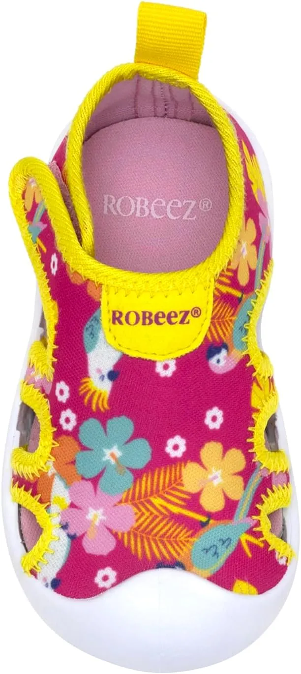 Robeez Kids Water Shoes Boys & Girls Slip Resistant Neoprene Aqua Shoes for Summer, Beach, Pool - Infant/Toddler, 12 Months - 3.5 Years