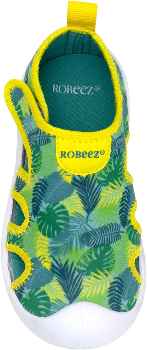 Robeez Kids Water Shoes Boys & Girls Slip Resistant Neoprene Aqua Shoes for Summer, Beach, Pool - Infant/Toddler, 12 Months - 3.5 Years