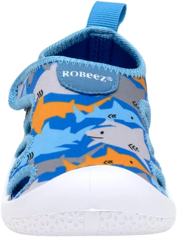 Robeez Kids Water Shoes Boys & Girls Slip Resistant Neoprene Aqua Shoes for Summer, Beach, Pool - Infant/Toddler, 12 Months - 3.5 Years