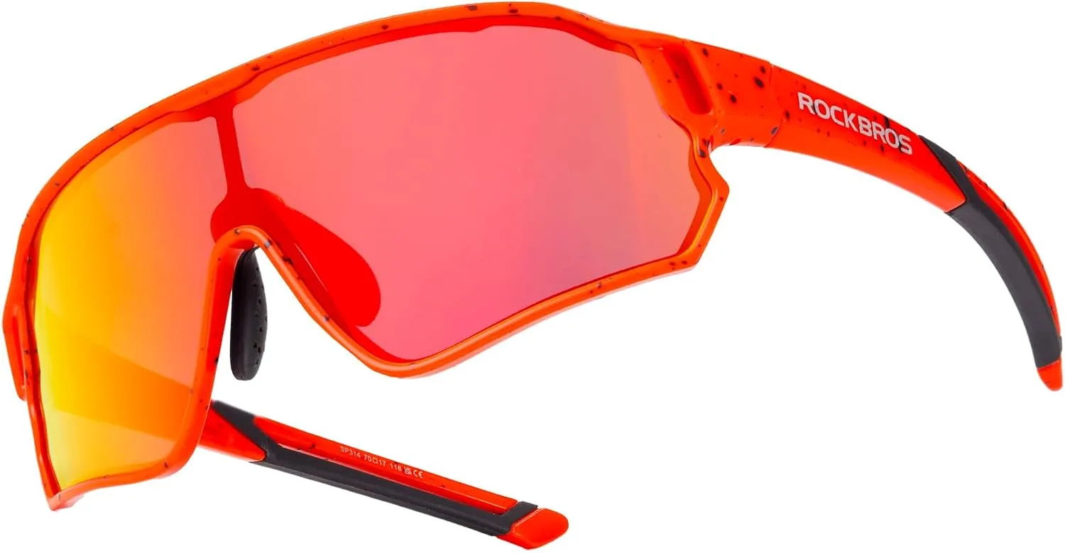 ROCKBROS Kids Polarized Sunglasses Cycling Glasses Sport Sunglasses UV400 Protection for Youth Boys Girls Age 8-14