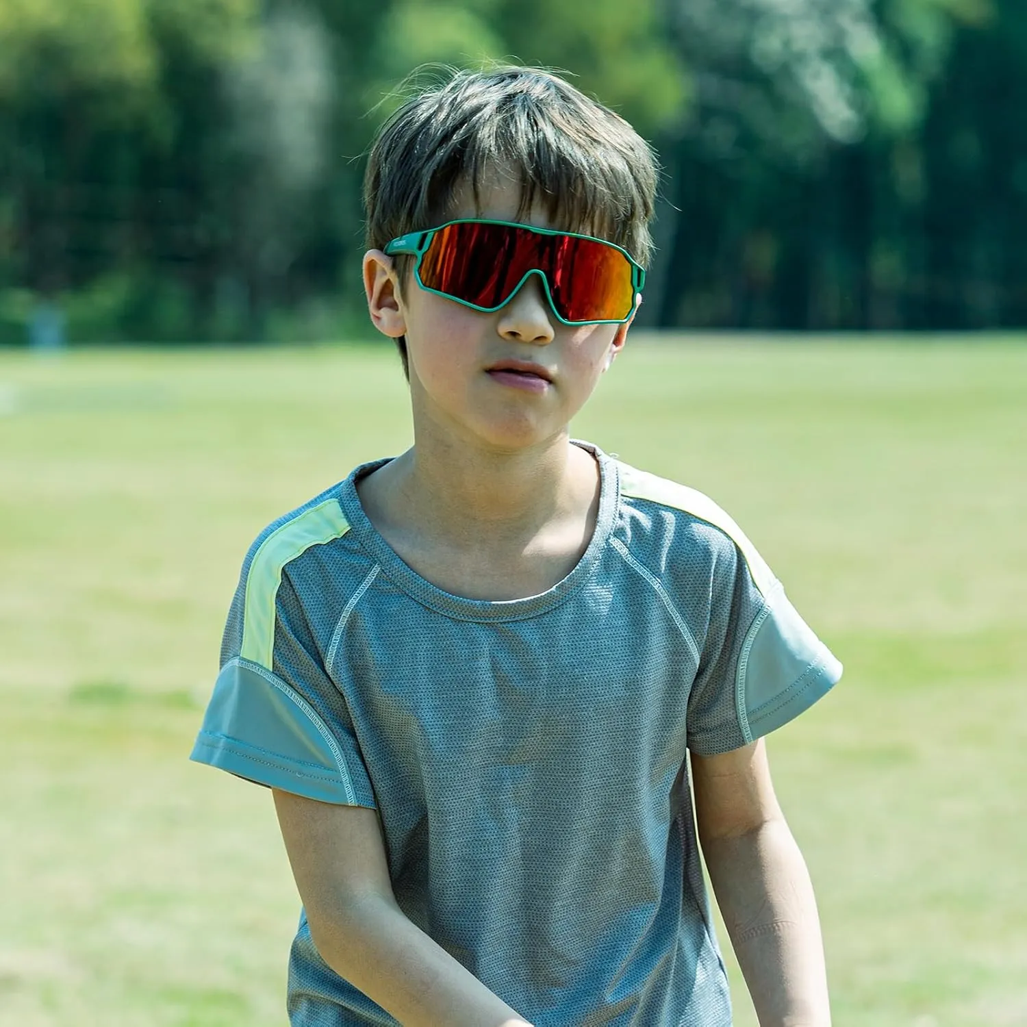 ROCKBROS Kids Polarized Sunglasses Cycling Glasses Sport Sunglasses UV400 Protection for Youth Boys Girls Age 8-14