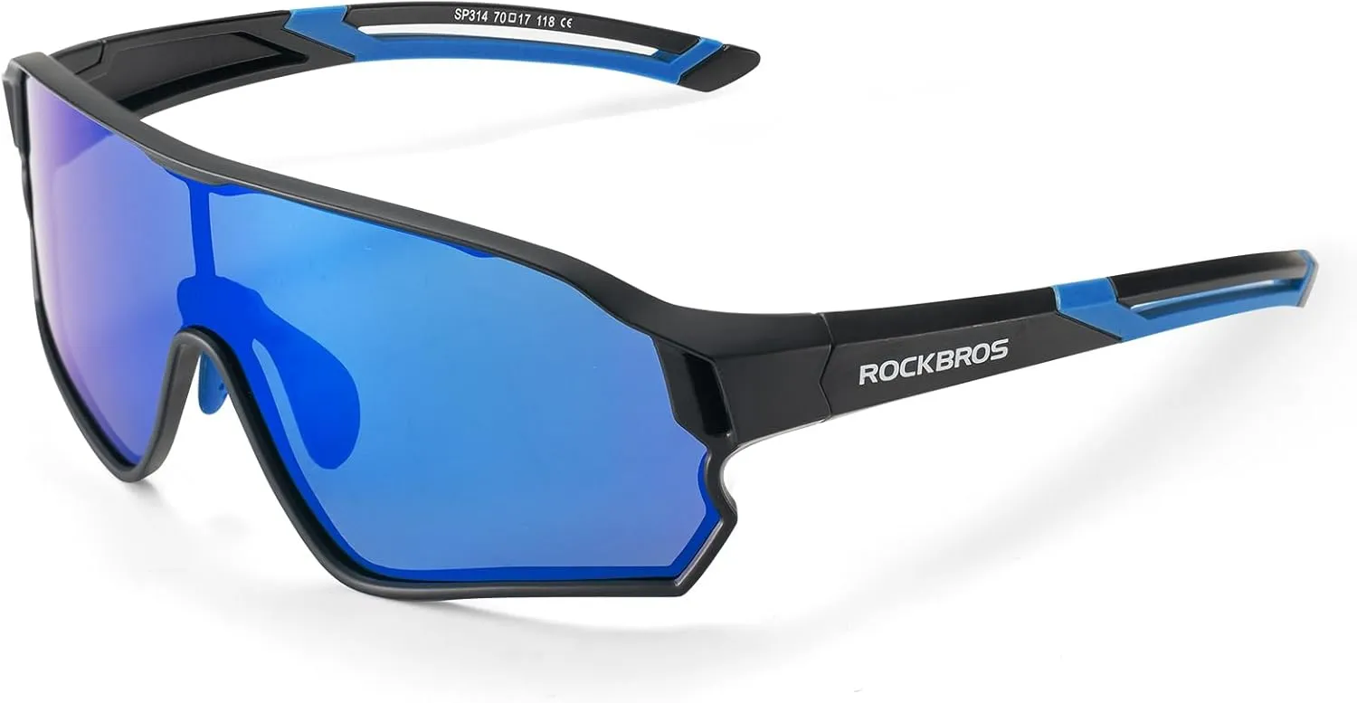ROCKBROS Kids Polarized Sunglasses Cycling Glasses Sport Sunglasses UV400 Protection for Youth Boys Girls Age 8-14