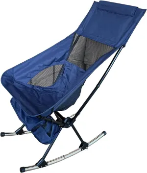 Rocking Camping Chair Rocker Stool Compact Supplies Folding Chair Swing Chair Seat for Cycling Outdoor Fishing Sports Picnic