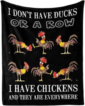 Rooster Chicken Blanket for Boys Girls, Cute Cock Chickens Themed Design Printed Throw Blankets for Kids Lap, Chair Sofa, Warm Soft Cozy Blanket, 40"x 50"