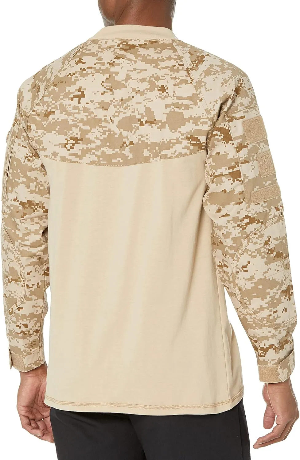 Rothco Tactical Combat Airsoft Shirt Lightweight Military Paintball Army Stretch Base Layer Top with Zip Pockets