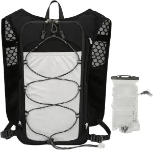 Running Hydration Pack | Reflective Lightweight Hydration Vest | Breathable Sports Bag with 1.5L Water Bladder for Women Outdoor Workout Riding Trekking Camping Fishing Travel