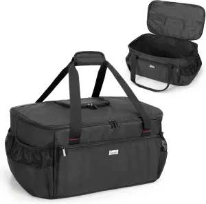 samdew Outdoor Grill Cover Compatible with Weber 121020 Go-Anywhere Charcoal Grill, Portable Grill Storage Carry Bag Compatible with Weber 1141001 Go-Anywhere Gas Grill, Bag Only (Patented Design)