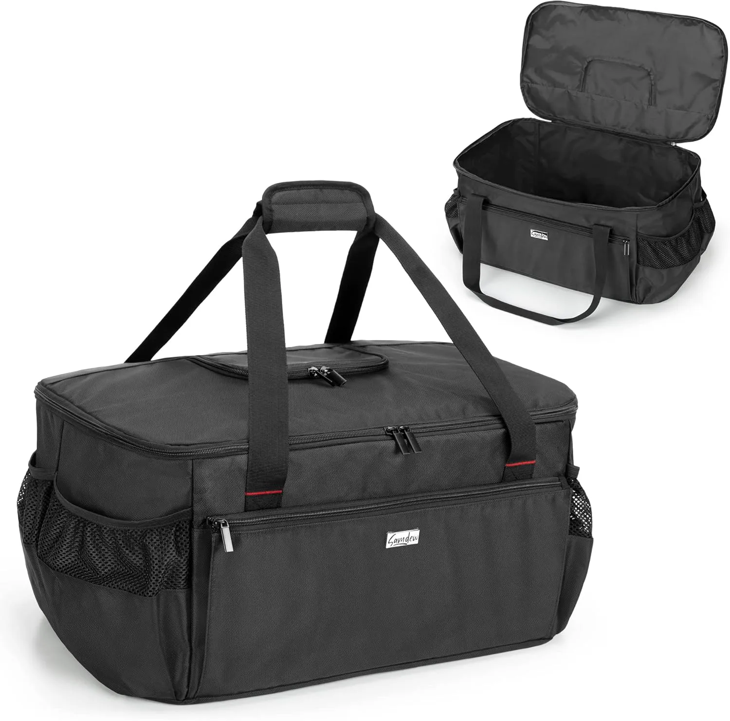 samdew Outdoor Grill Cover Compatible with Weber 121020 Go-Anywhere Charcoal Grill, Portable Grill Storage Carry Bag Compatible with Weber 1141001 Go-Anywhere Gas Grill, Bag Only (Patented Design)
