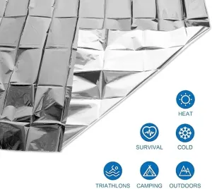 SciencePurchase Emergency Mylar Thermal Blankets Super Pack Size (Pack of 50)