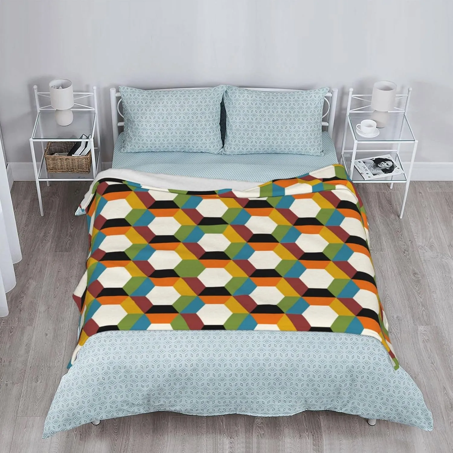 Shining Cloro Overlook Print Throw Blanket Soft Cozy Micro Fleece Blanket Lightweight Blankets for Bed Couch